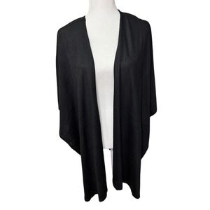 Wrap Shrug Poncho Sweater Echo Design Black